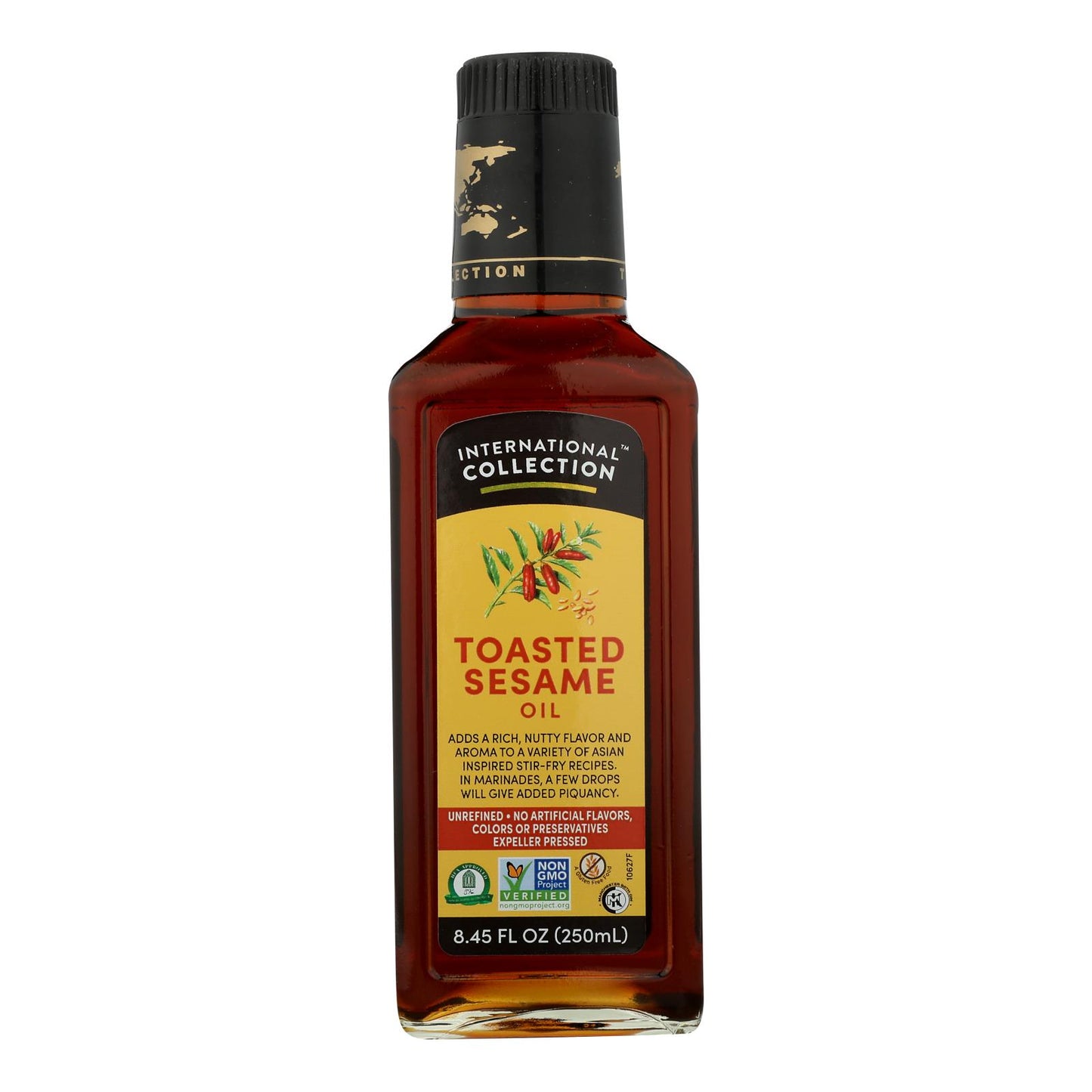 International Collection Sesame Oil - Toasted - Case Of 6 - 8.45 Fl Oz.