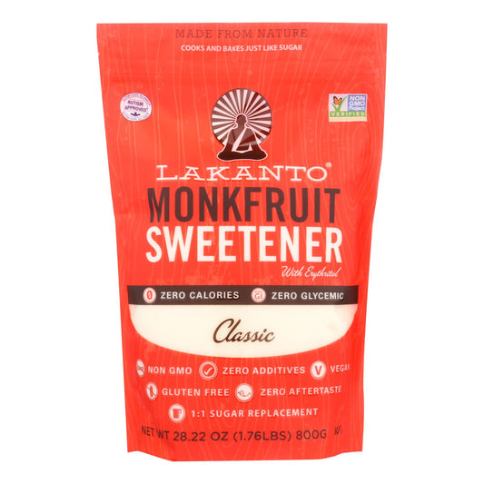 Lakanto's Classic Monkfruit Sweetener  - Case Of 8 - 28.22 Oz