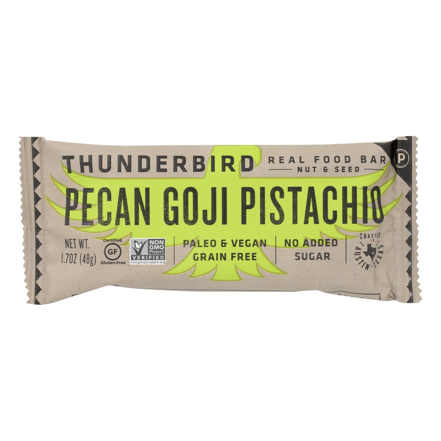 Thunderbird - Bar Pecans Goji Pistachio - Case Of 12-1.7 Oz