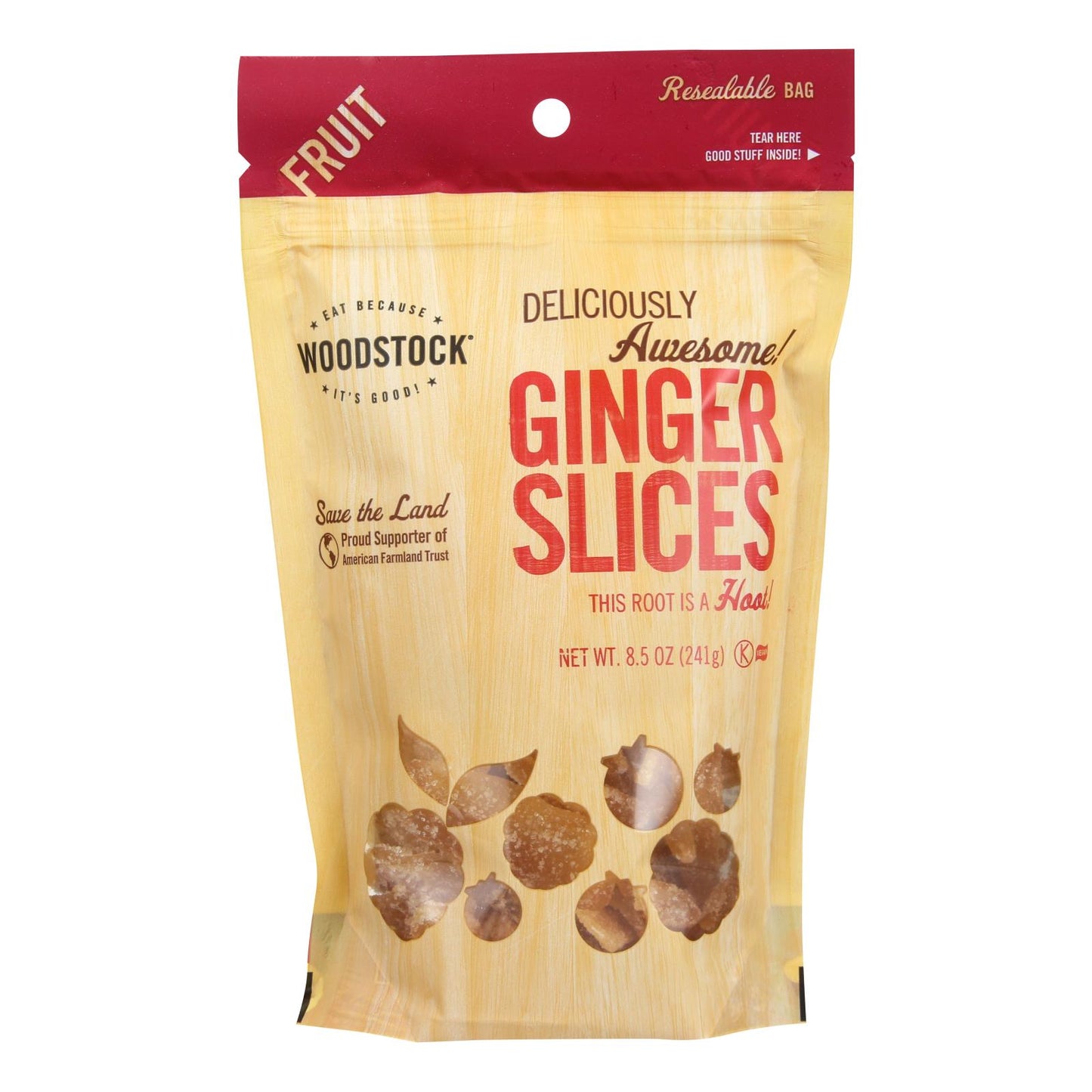 Woodstock Ginger Slices - Case Of 8 - 8.5 Oz