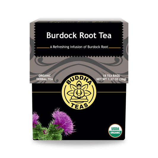 Buddha Teas - Organic Tea - Burdock Root - Case Of 6 - 18 Count