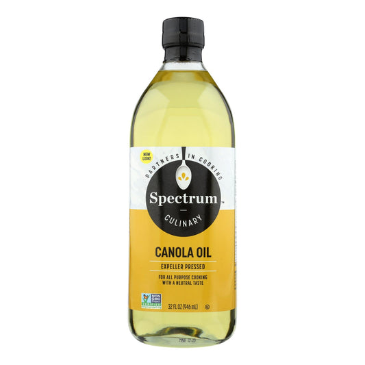 Spectrum Naturals Refined Canola Oil - Case Of 12 - 32 Fl Oz.