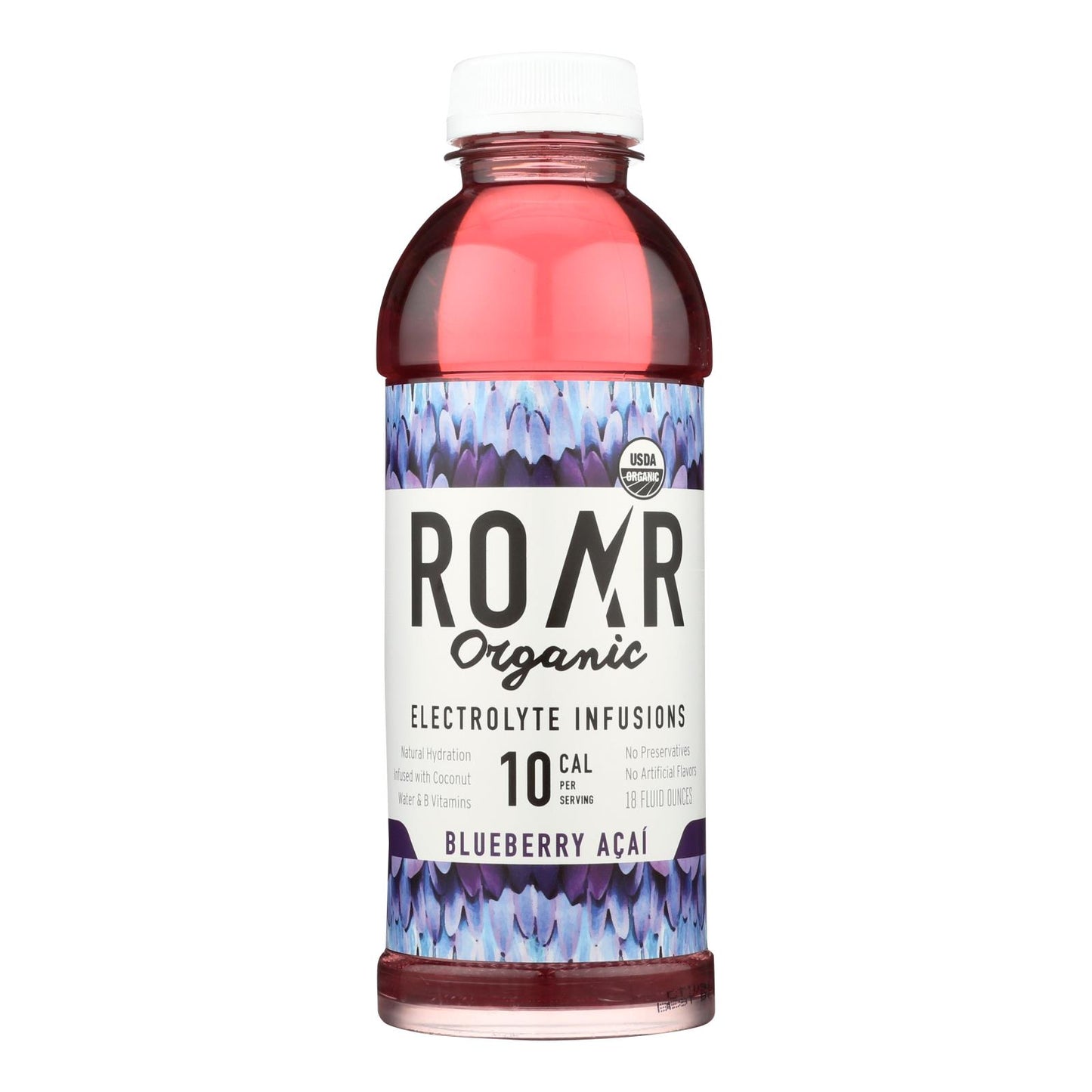 Roar Organic - Water Blueberry Acai - Case Of 12-18 Fz