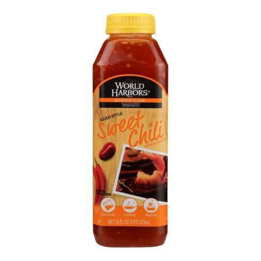 World Harbor Roasted Asian Style Sweet Chili Marinade And Sauce - Case Of 6 - 16 Fl Oz.