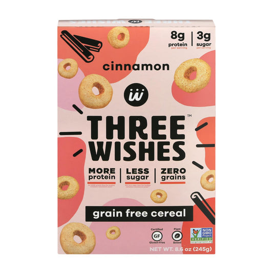 Three Wishes - Cereal Cinnamon Gluten Free - Case Of 6-8.6 Oz