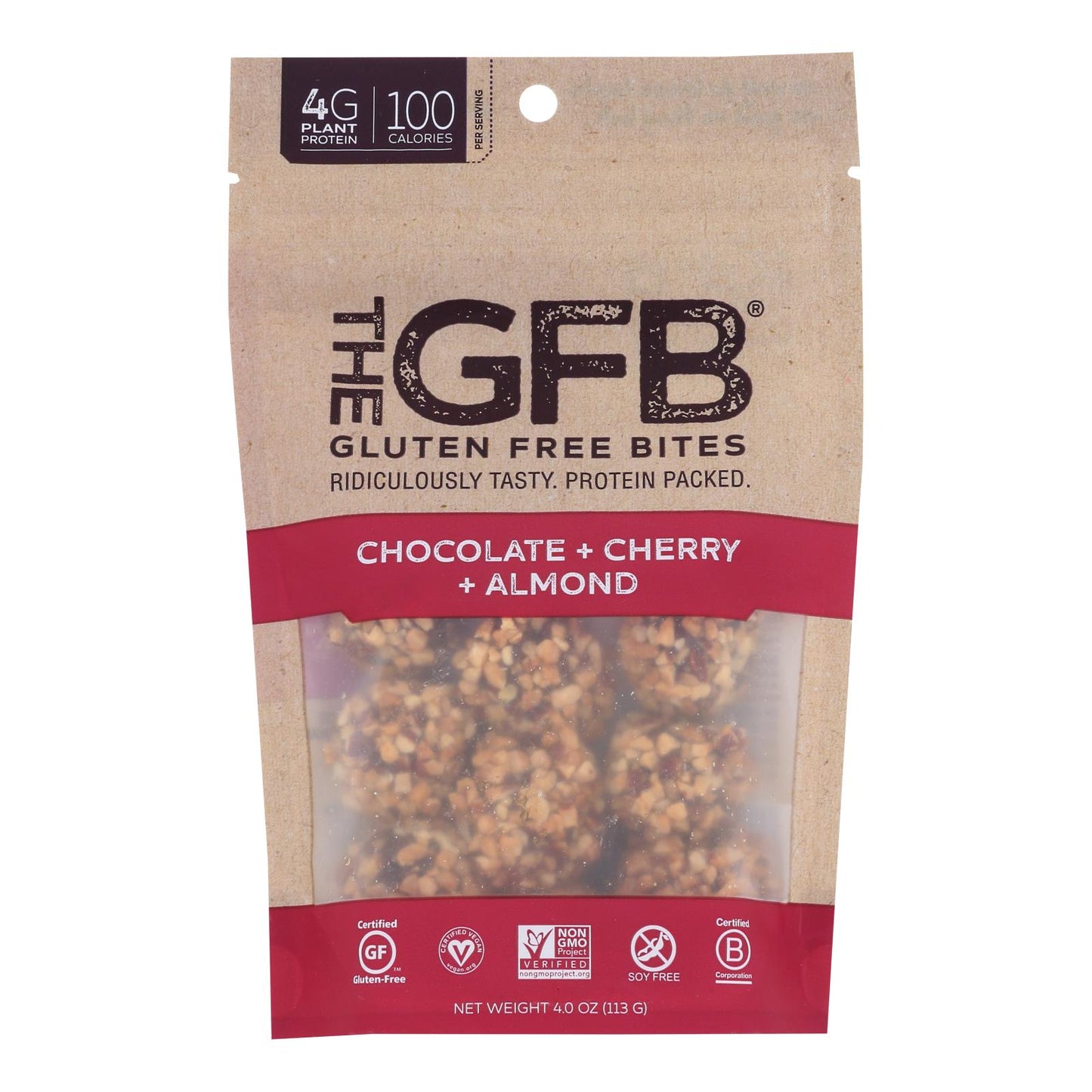 The Gluten Freeb Bites - Chocolate Cherry Almond - Case Of 6 - 4 Oz