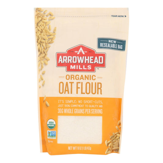 Arrowhead Mills - Organic Oat Flour - Case Of 6 - 16 Oz.