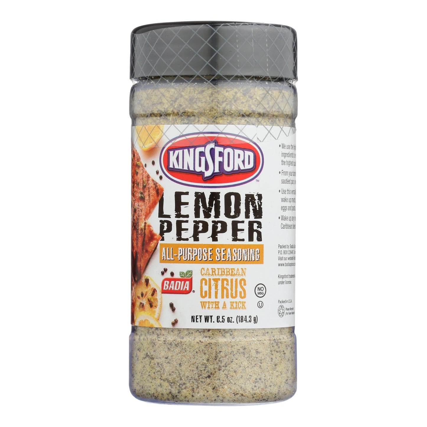 Badia Spices - Seasoning Lemon Pepper - Case Of 6 - 6.5 Oz