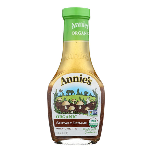 Annie's Naturals Vinaigrette Shiitake And Sesame - Case Of 6 - 8 Fl Oz.