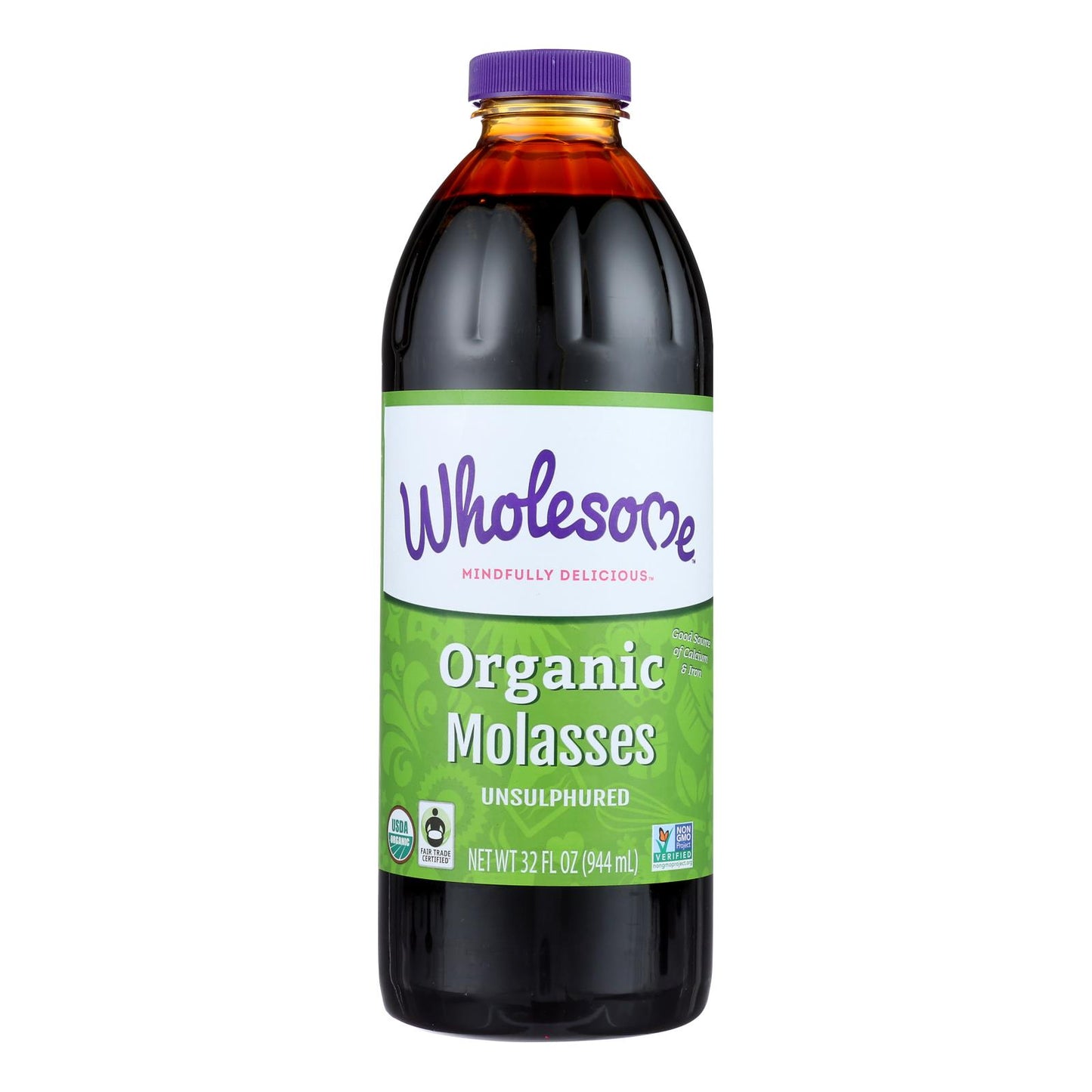 Wholesome Sweeteners Organic Molasses
 - Liquid Sweetener - Case Of 12 - 32 Oz.