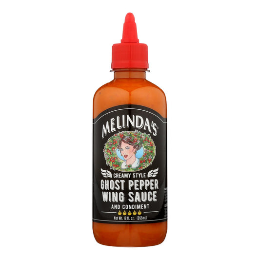 Melinda's - Wing Sauce Creamy Ghost Peppr - Case Of 6 - 12 Oz