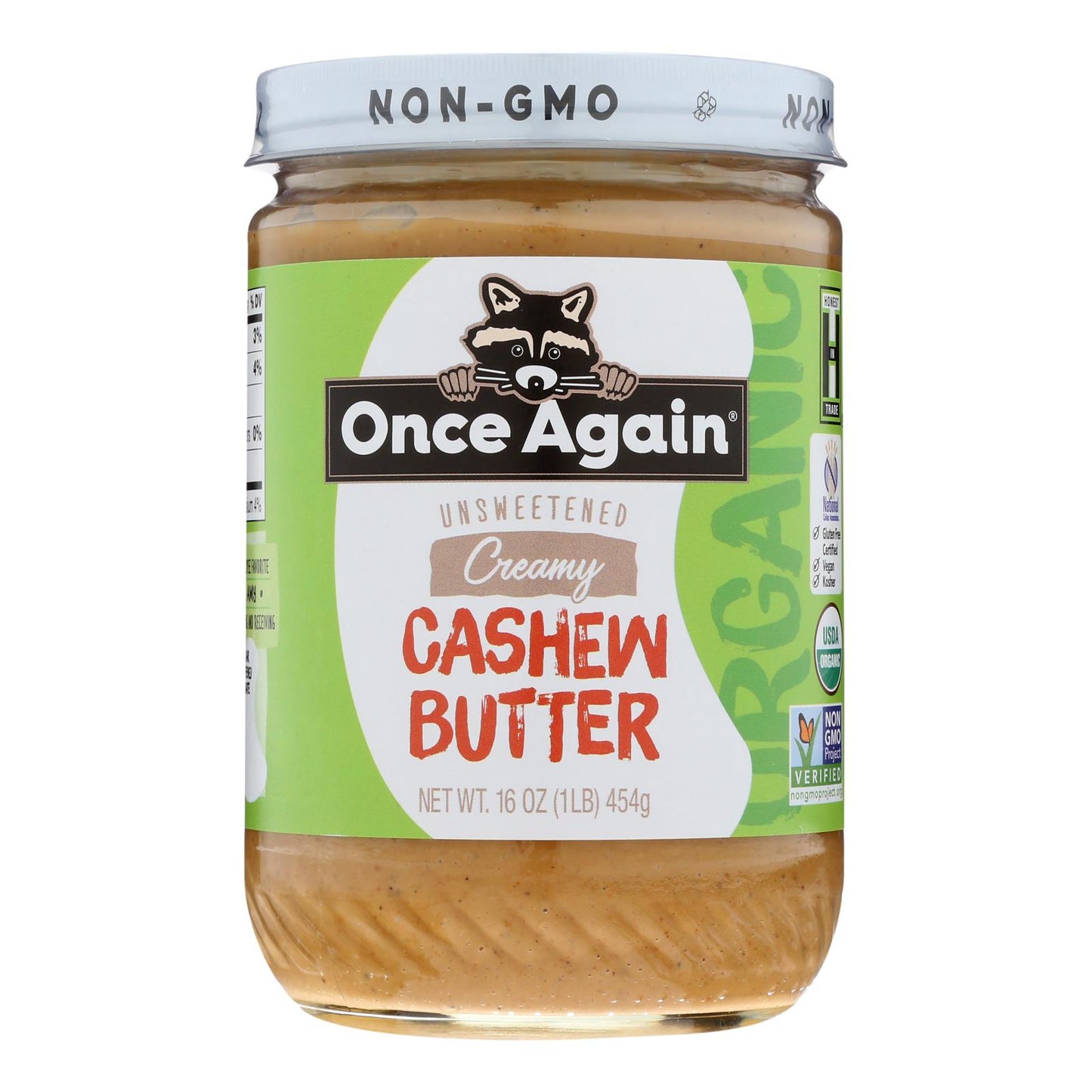 Once Again - Cashew Butter - Case Of 6-16 Oz