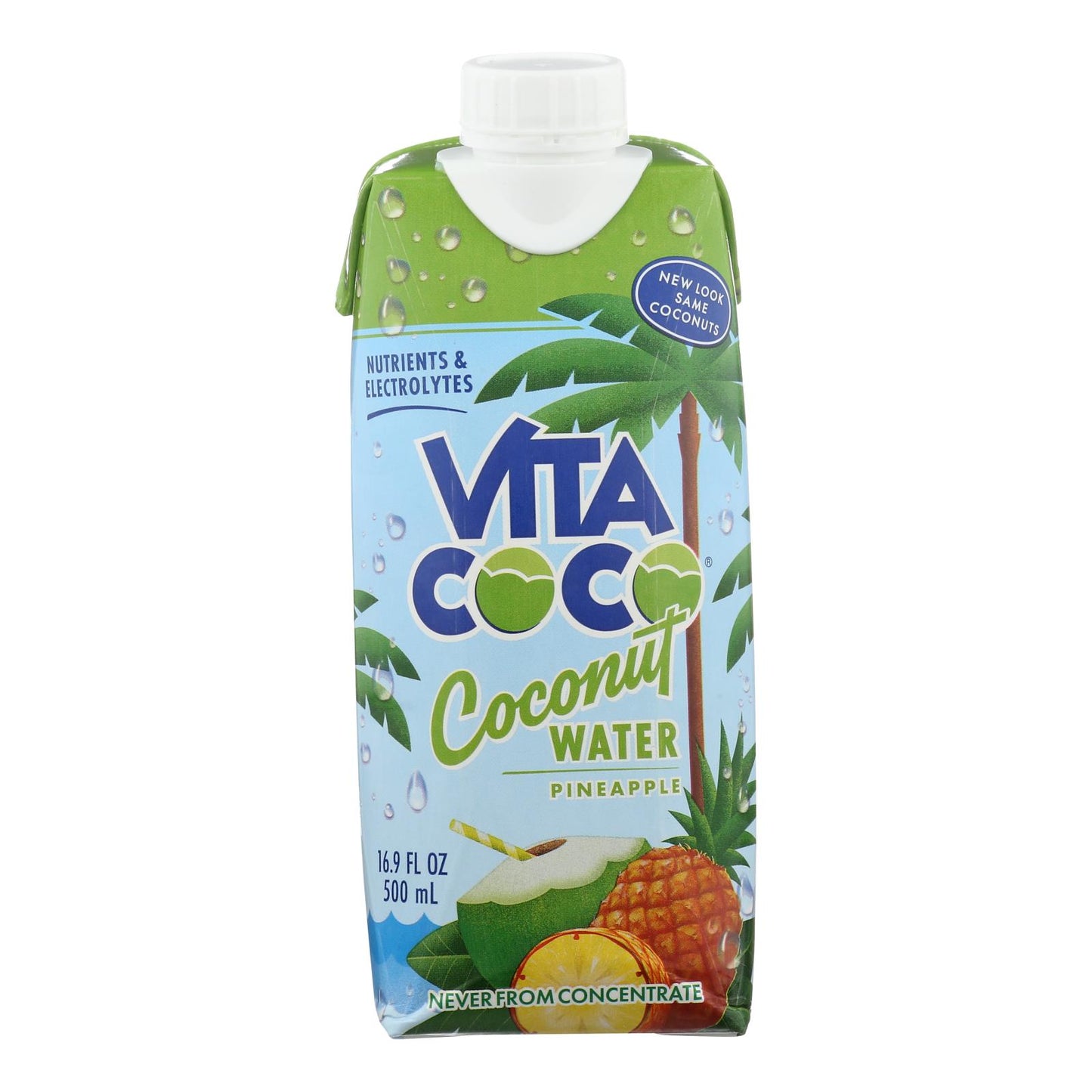 Vita Coco Coconut Water - Pineapple - Case Of 12 - 500 Ml