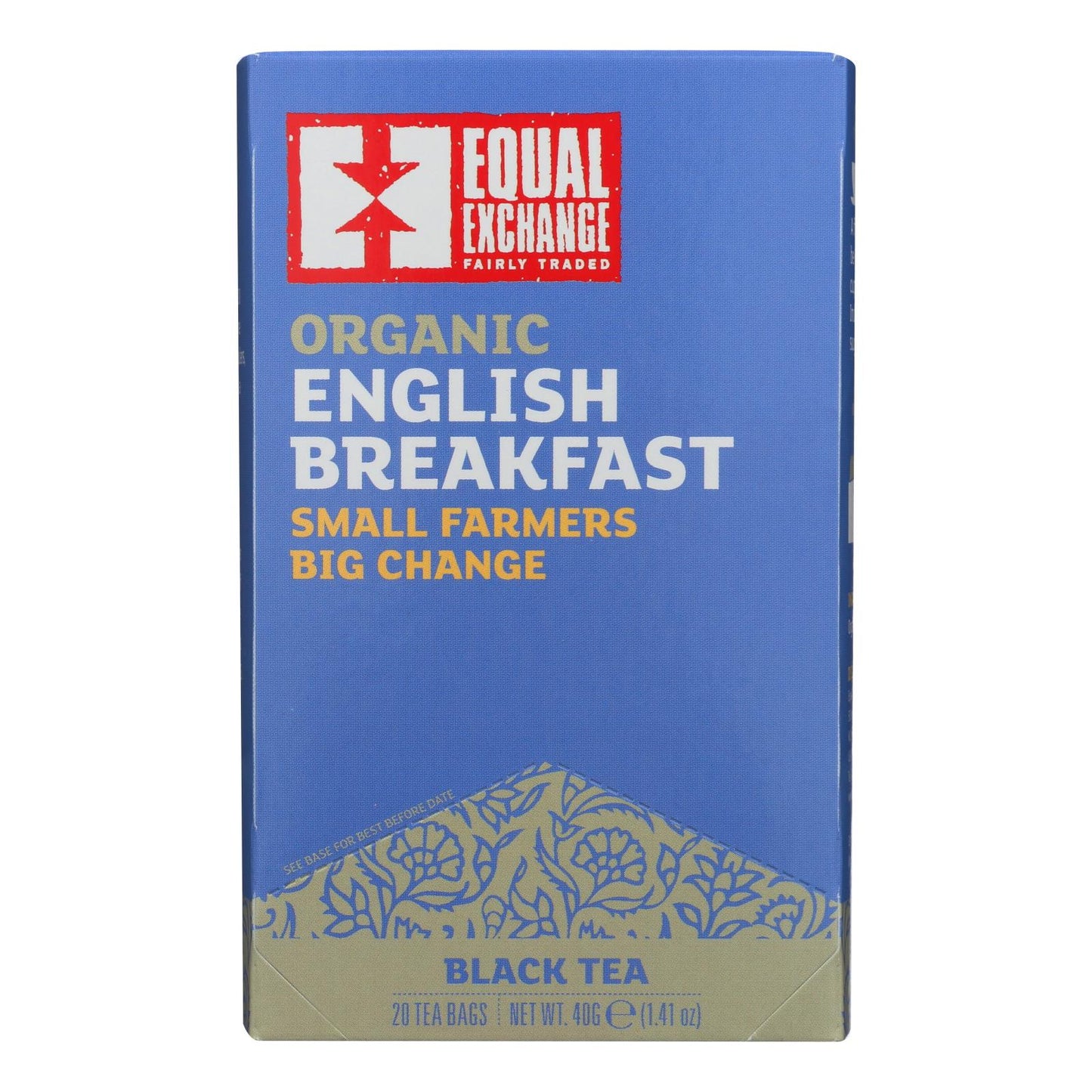 Equal Exchange Organic English Breakfast Tea - English Breakfast Tea - Case Of 6 - 20 Bags