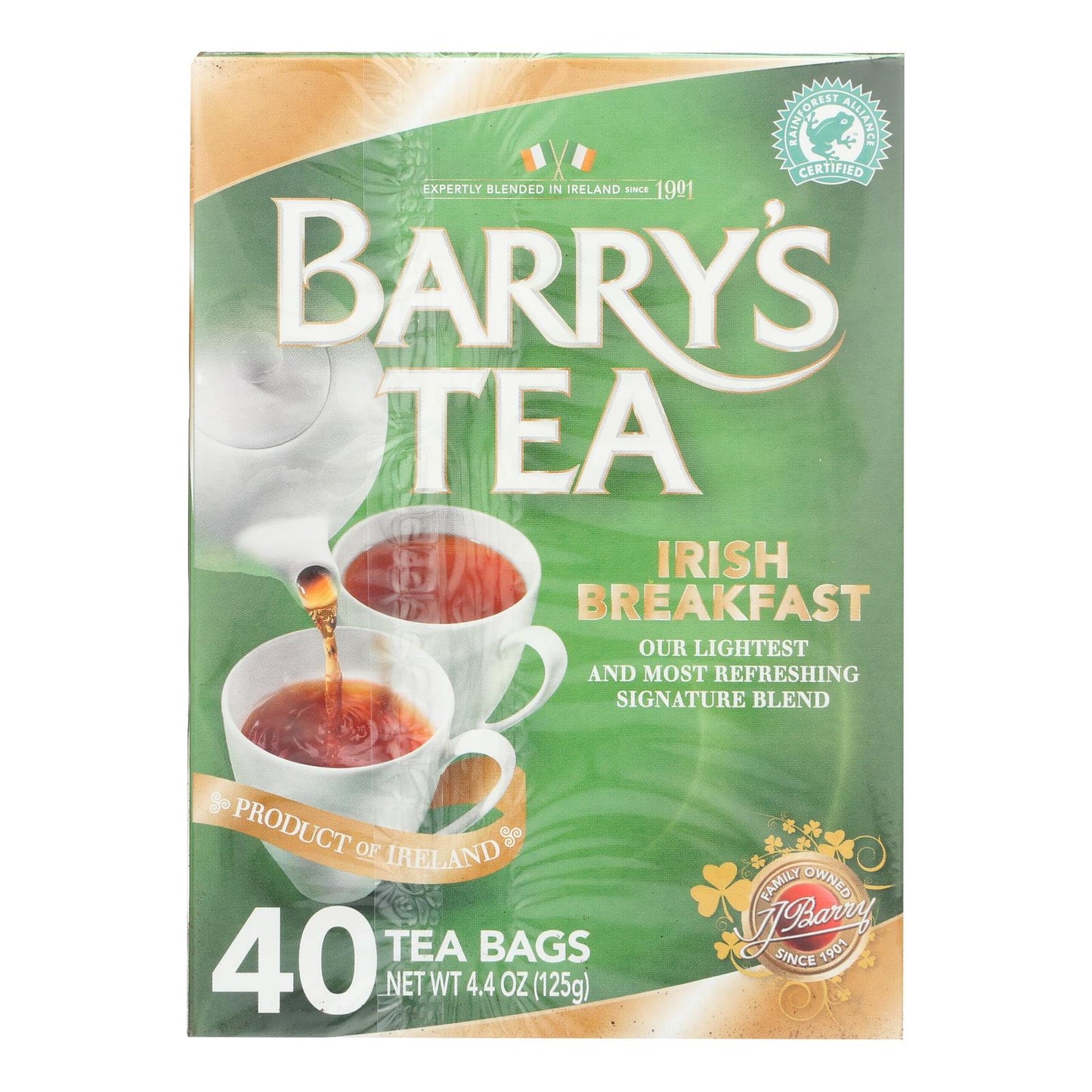 Barry's Tea - Tea - Irish Breakfast - Case Of 6 - 40 Bags