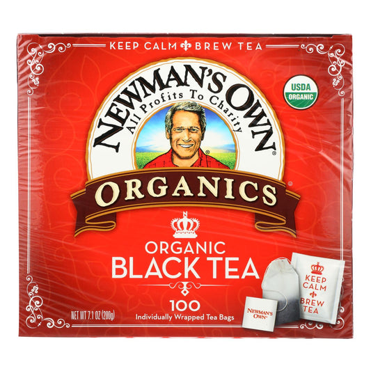 Newman's Own Organics Organic Black Tea - Case Of 5 - 100 Bags