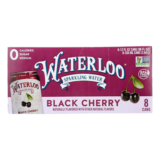 Waterloo - Sparkling Water Black Cherry - Case Of 3 - 8/12 Fz