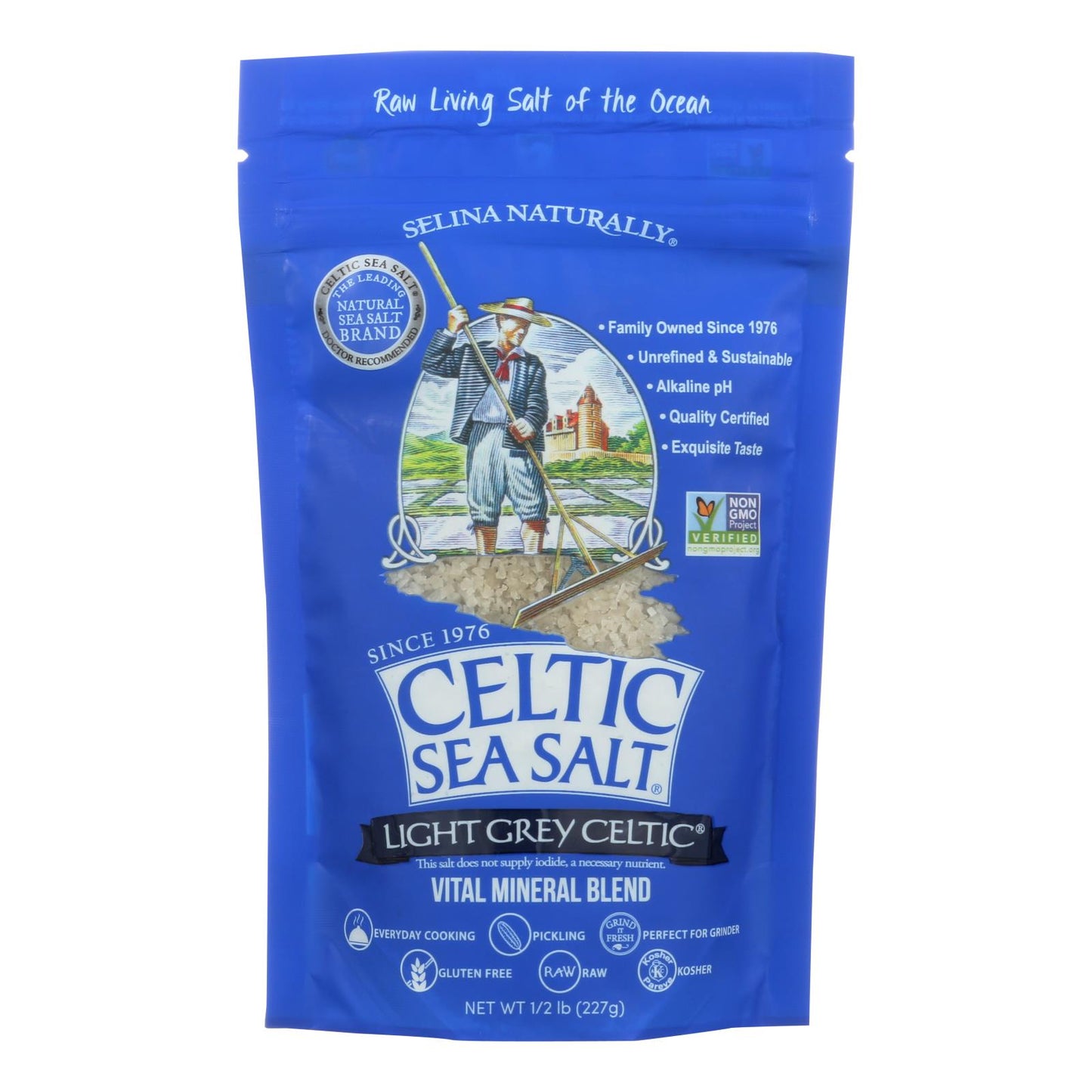 Celtic Sea Salt Light Grey - Case Of 6 - 0.5 Lb.