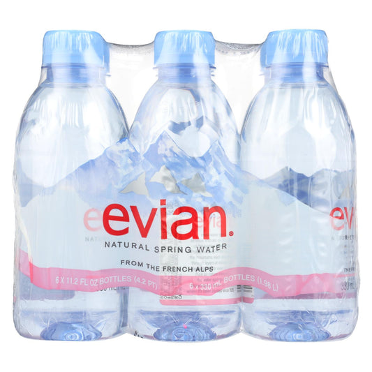 Evians Spring Water Spring Water - Natural - Case Of 4 - 6/11.2fl Oz