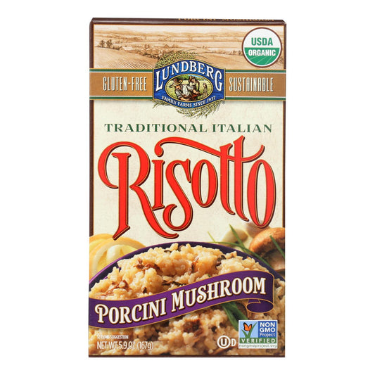 Lundberg Family Farms Risotto Porcini Mushroom - Case Of 6 - 5.9 Oz.