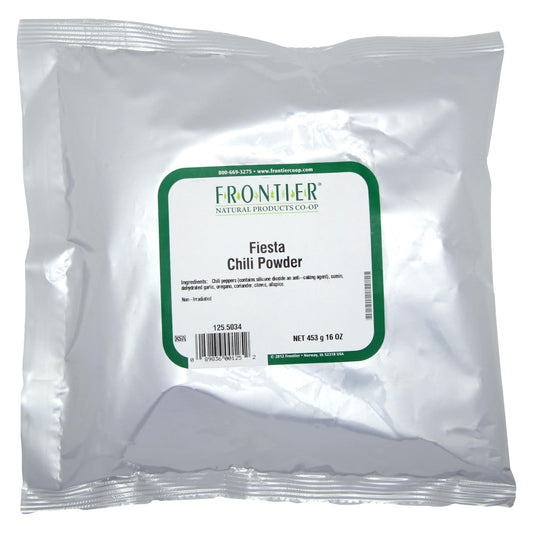 Frontier Herb Chili Powder Seasoning Blend Fiesta - Single Bulk Item - 1lb