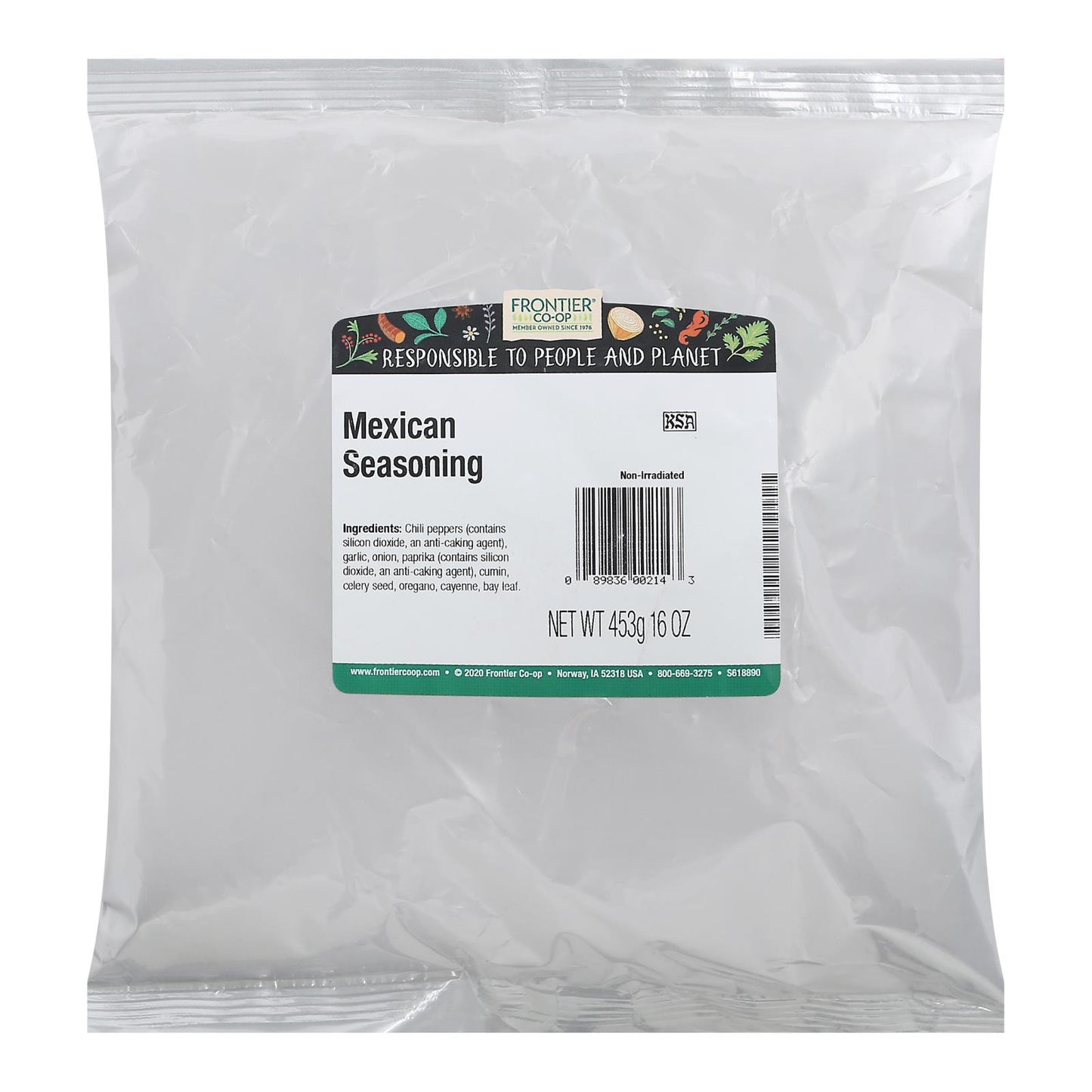 Frontier Herb Mexican Seasoning - Single Bulk Item - 1lb