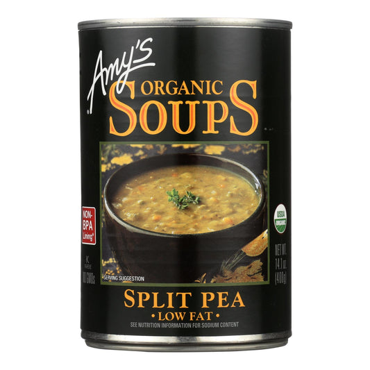 Amy's - Organic Fat Free Split Pea Soup - Case Of 12 - 14.1 Oz