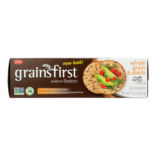 Breton/dare - Crackers Grainsfirst - Case Of 12-7.3 Oz