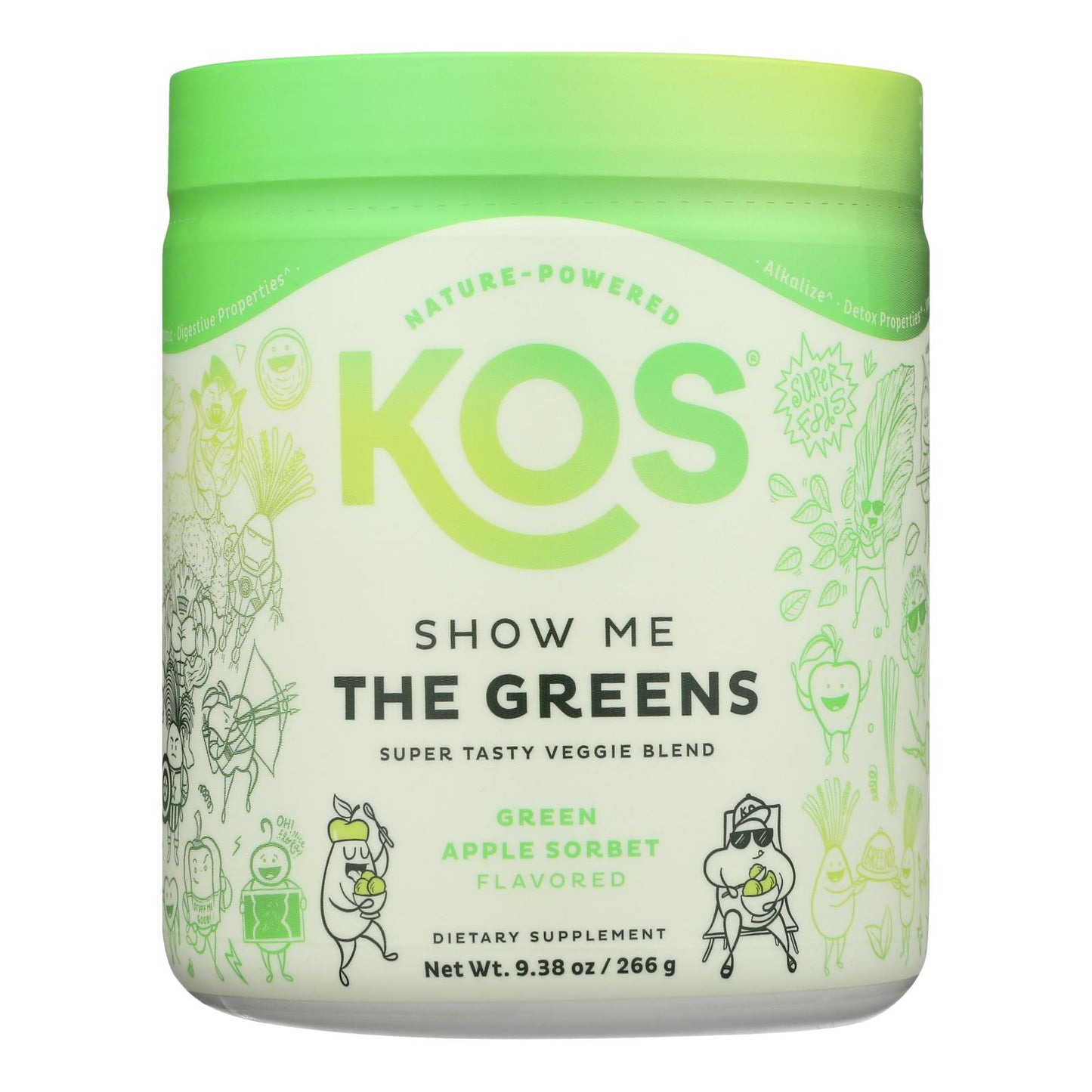 Kos - Veg Blend The Greens - 1 Each -9.38 Oz