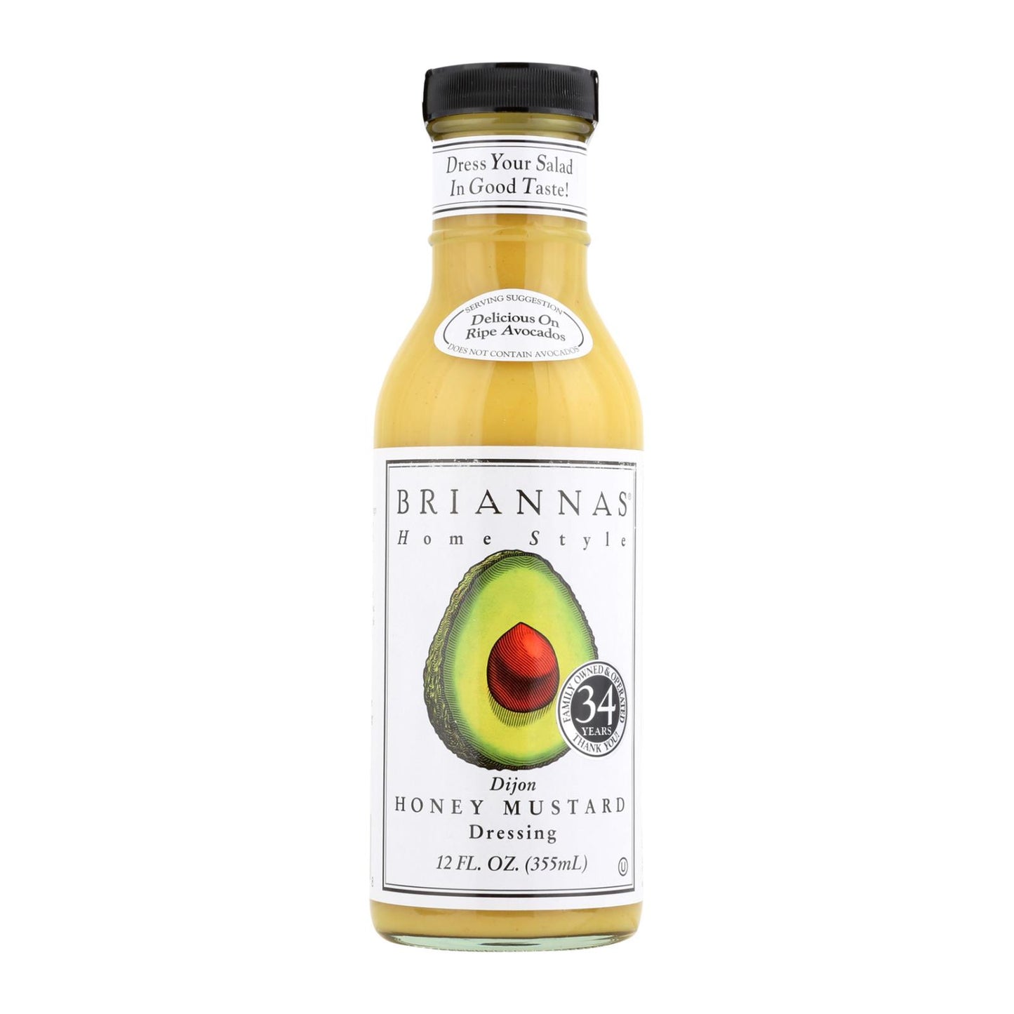 Brianna's - Salad Dressing - Dijon Honey Mustard - Case Of 6 - 12 Fl Oz.