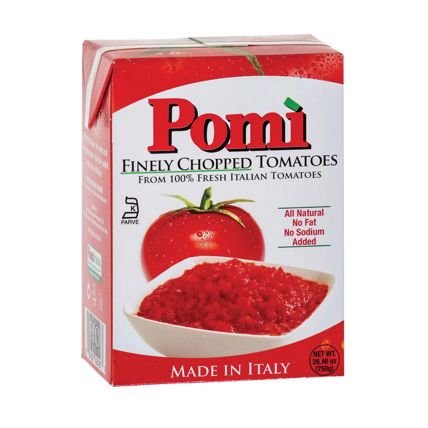 Pomi Tomatoes Chopped Tomatoes - Finely - Case Of 12 - 26.46 Oz.