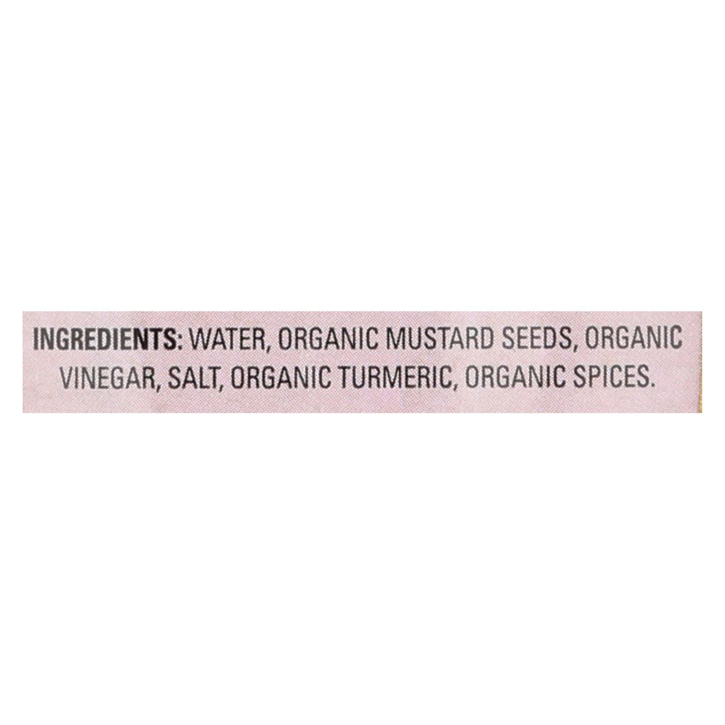 Organic Ville Stone Ground Organic - Mustard - Case Of 12 - 12 Oz.