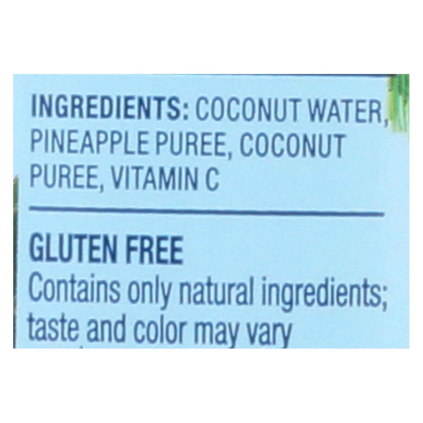 Vita Coco Coconut Water - With Pineapple - Case Of 12 - 1 Lt