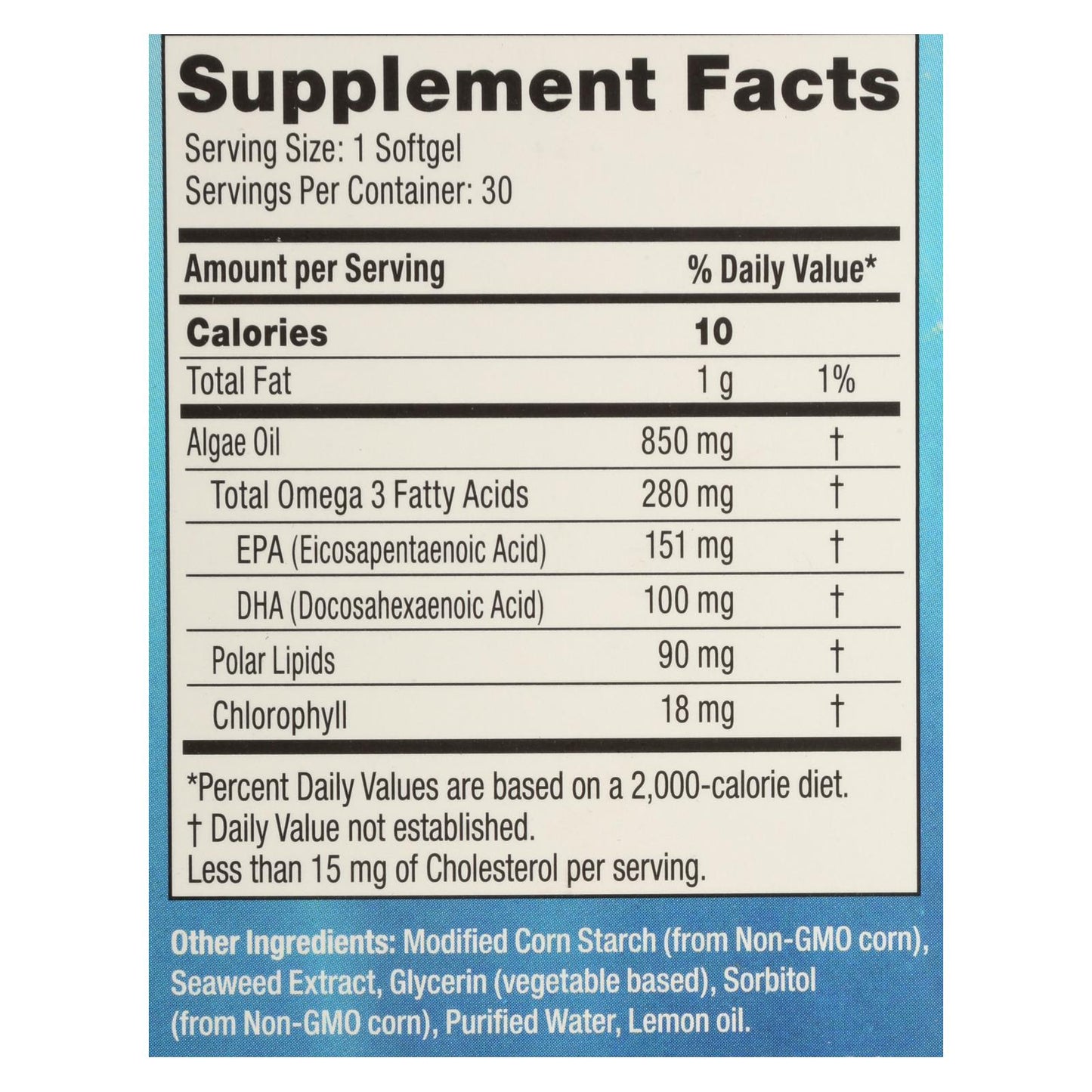 Iwi - Supp Alge Epa/dha Omega3 - Ea Of 1-30 Sgel