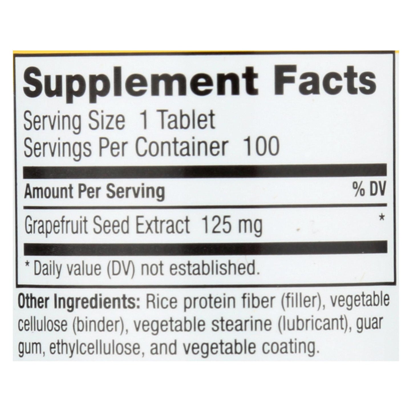 Nutribiotic - Supp Grapefruit Seed Extrct 125 - 1 Each 1-100 Ct