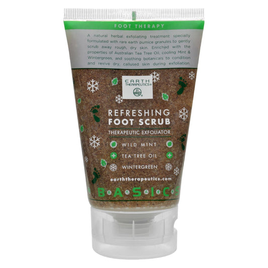 Earth Therapeutics Refreshing Foot Scrub Wild Mint - 4 Fl Oz