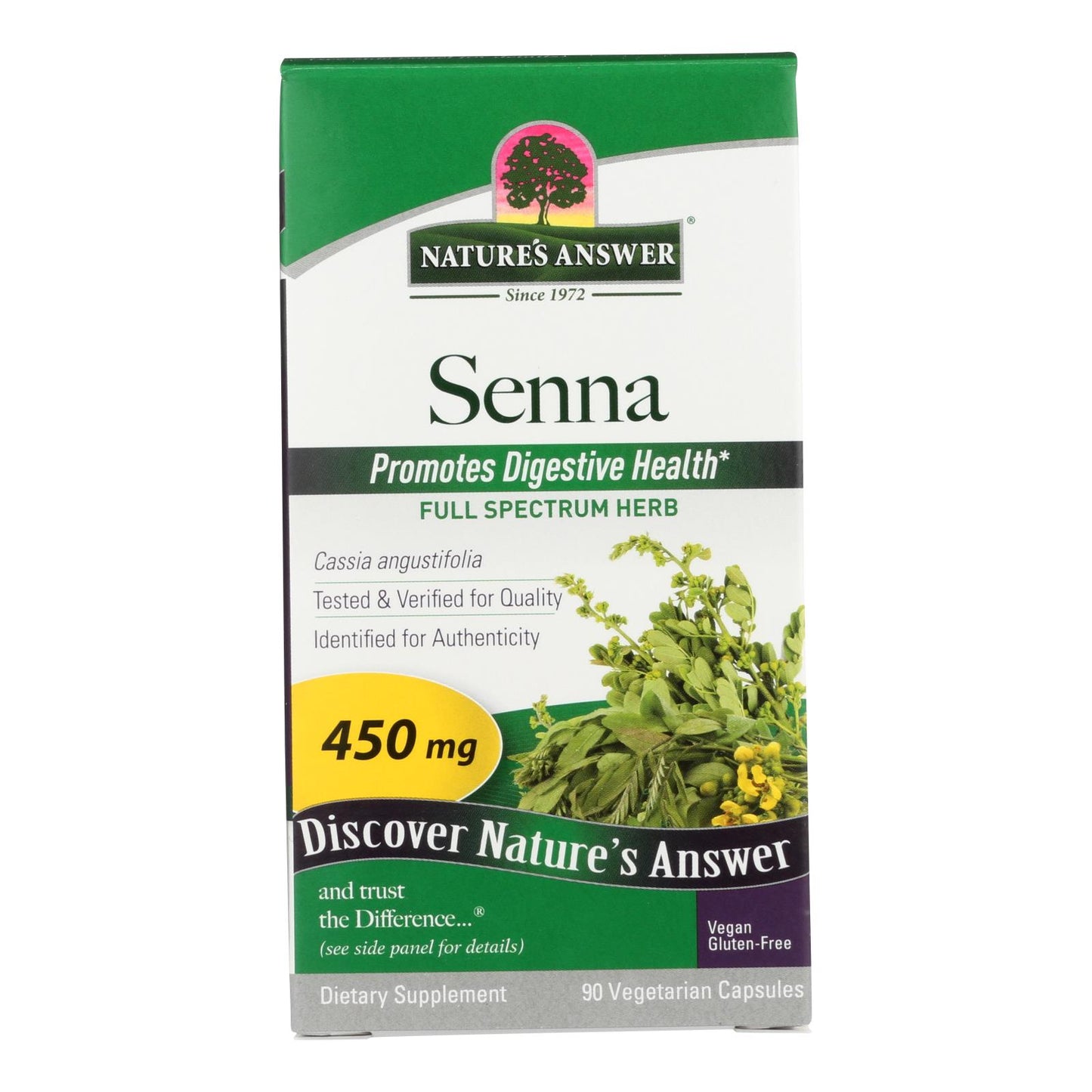 Nature's Answer - Senna Leaf - 90 Capsules