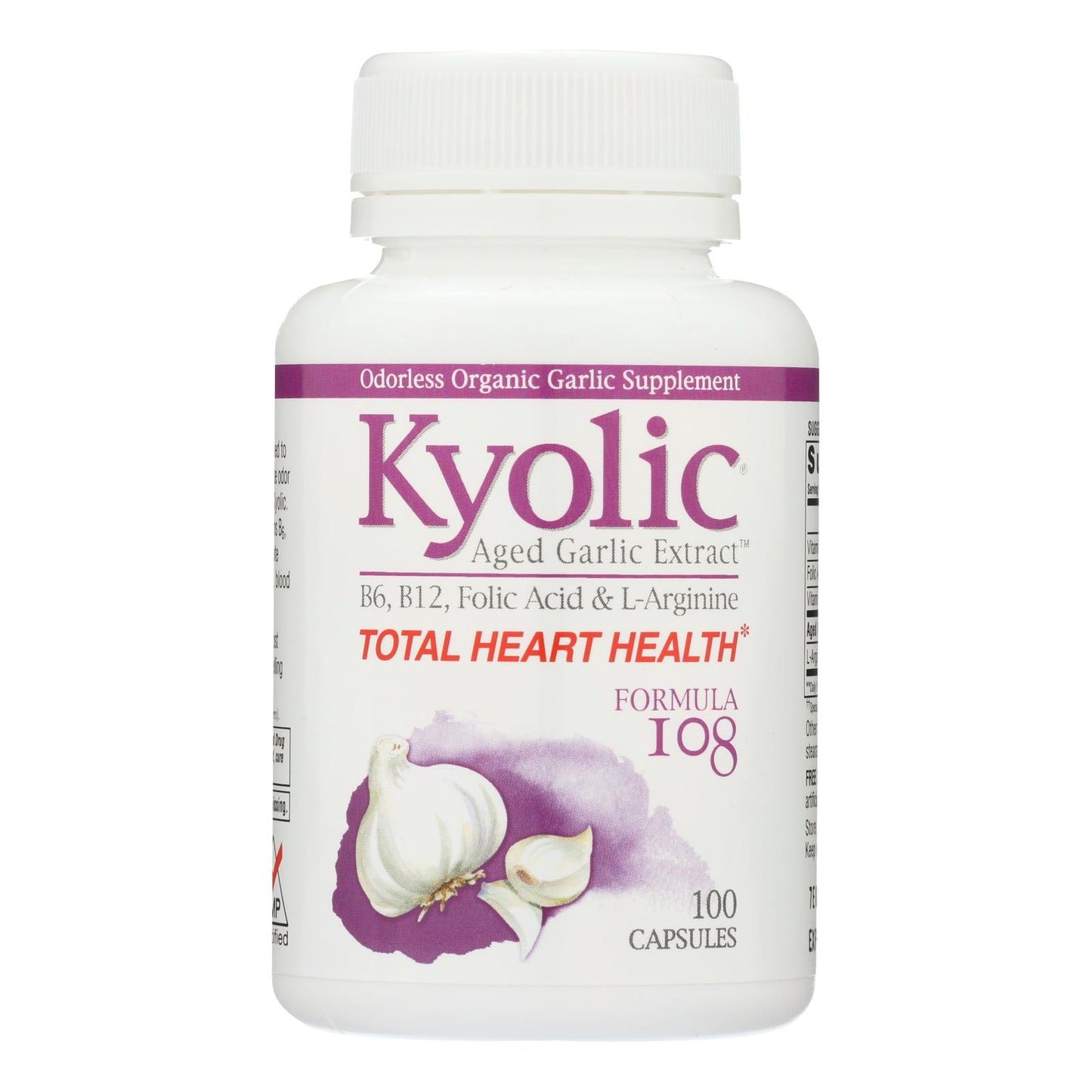 Kyolic - Aged Garlic Extract Total Heart Health Formula 108 - 100 Capsules