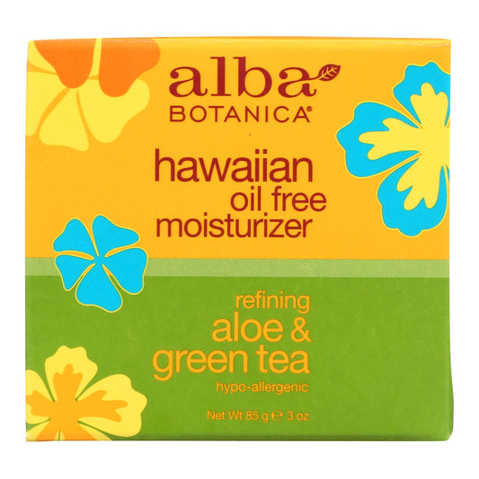 Alba Botanica - Hawaiian Aloe And Green Tea Moisturizer Oil-free - 3 Oz