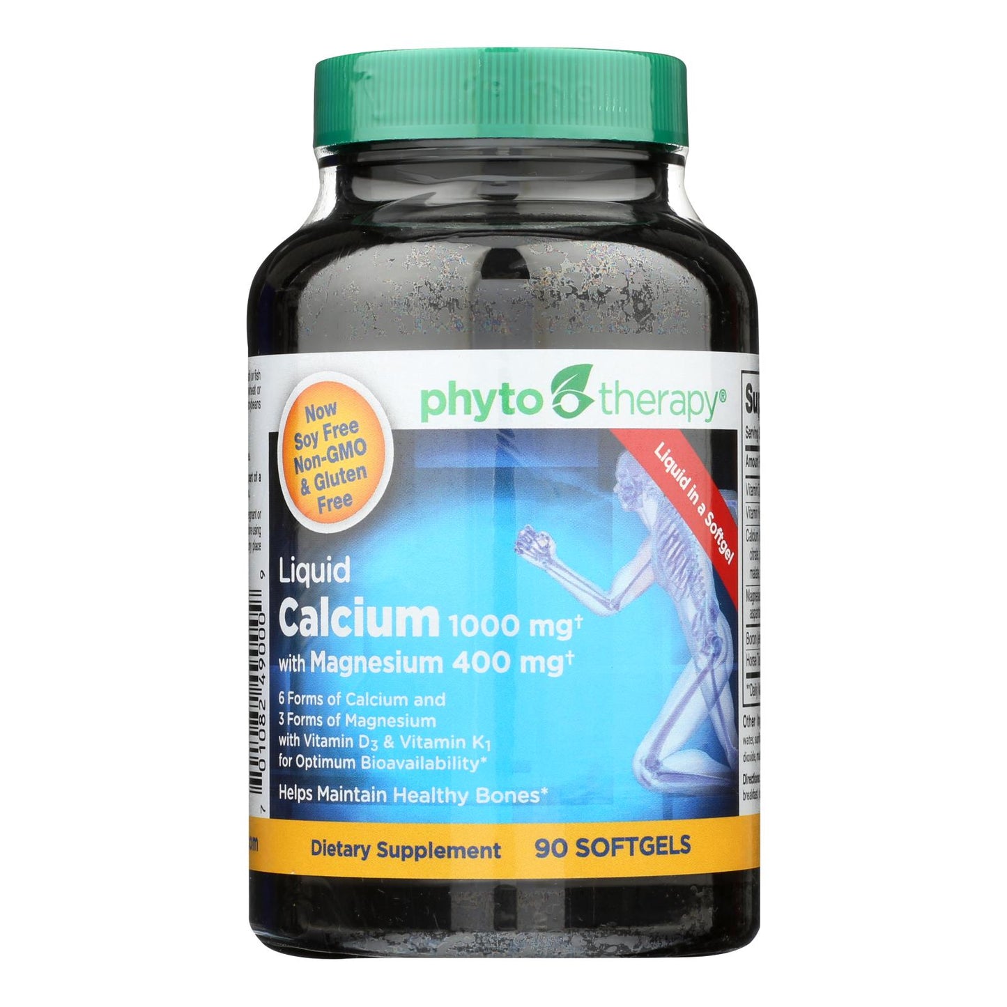 Phyto-therapy Liquid Calcium - 1000 Mg - 90 Softgels