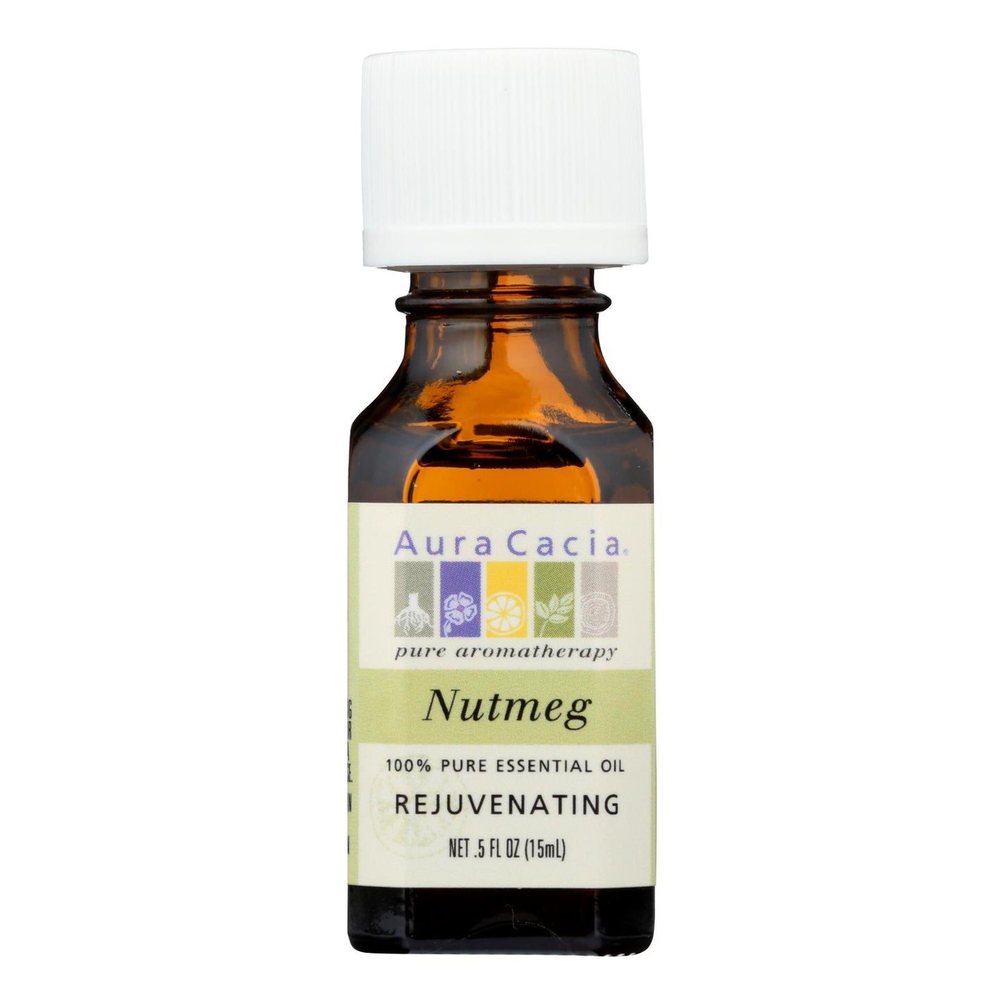 Aura Cacia - Pure Essential Oil Nutmeg - 0.5 Fl Oz