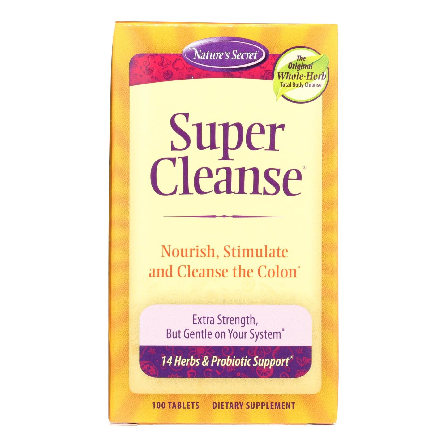 Nature's Secret Super Cleanse - 100 Tablets