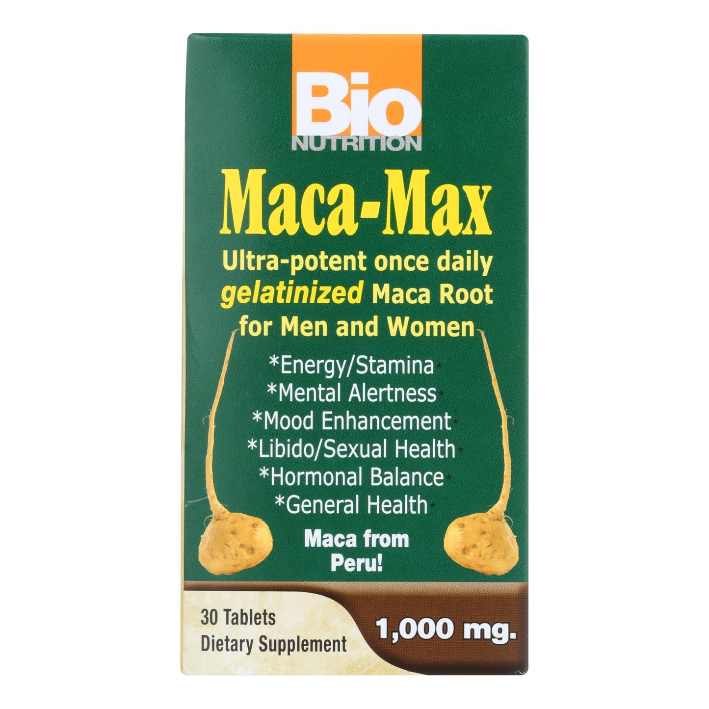 Bio Nutrition - Maca-max - 1000 Mg - 30 Tablets