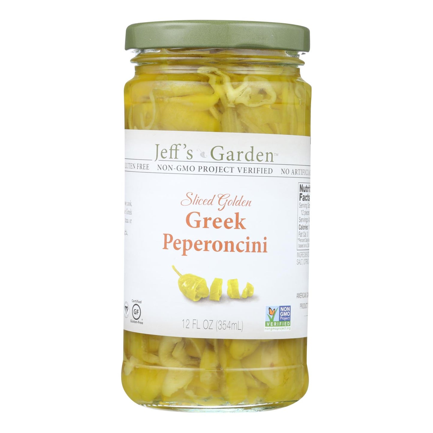 Jeff's Natural Jeff's Natural Greek Pepperoncini - Greek Pepperoncini - Case Of 6 - 12 Oz.