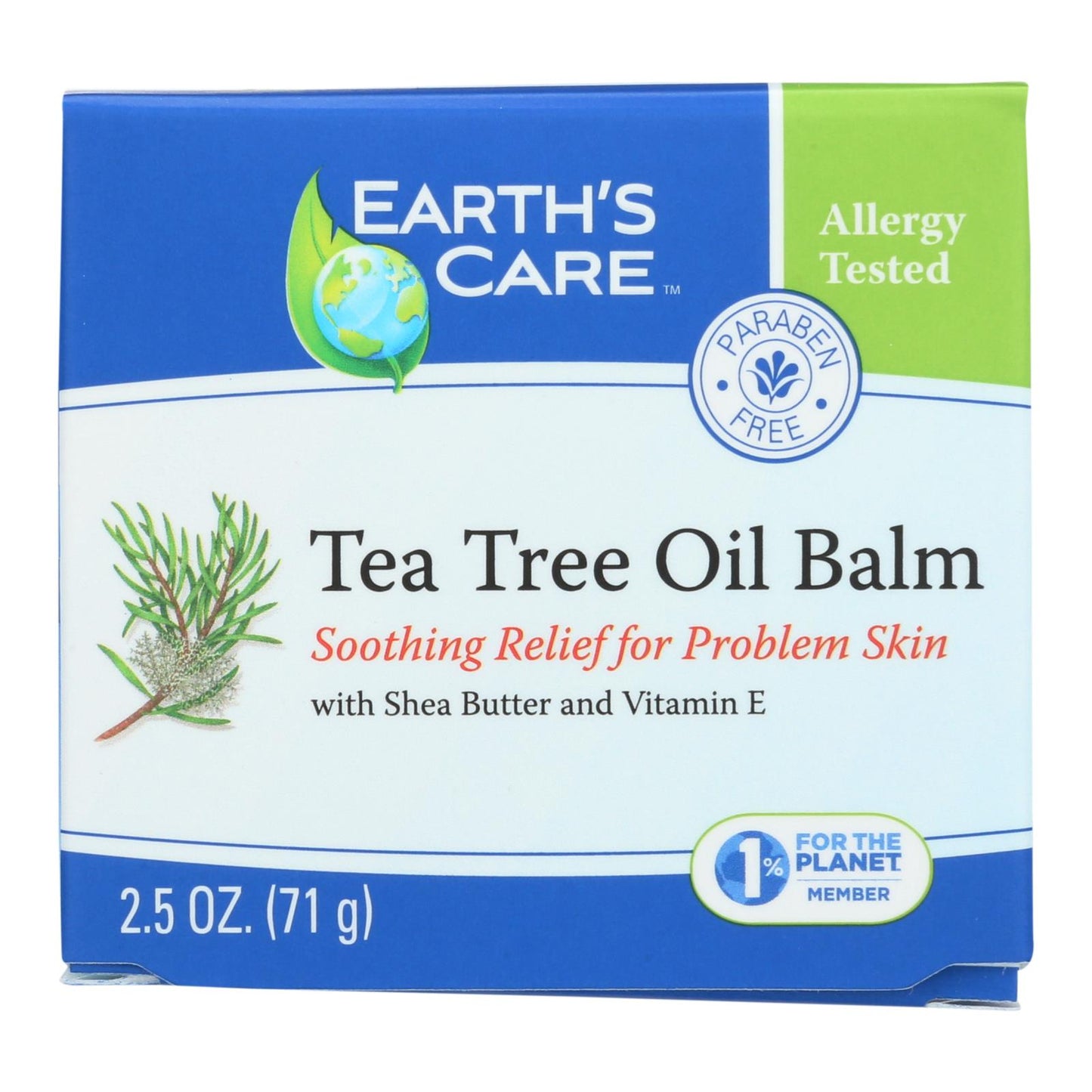 Earth's Care Tea Tree Oil Balm - 2.5 Oz