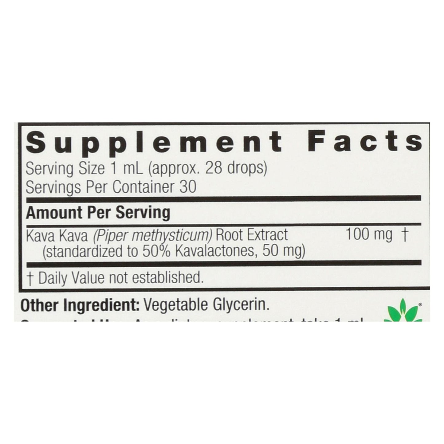 Nature's Answer - Kava 6 Extract - Alcohol Free - 1 Oz