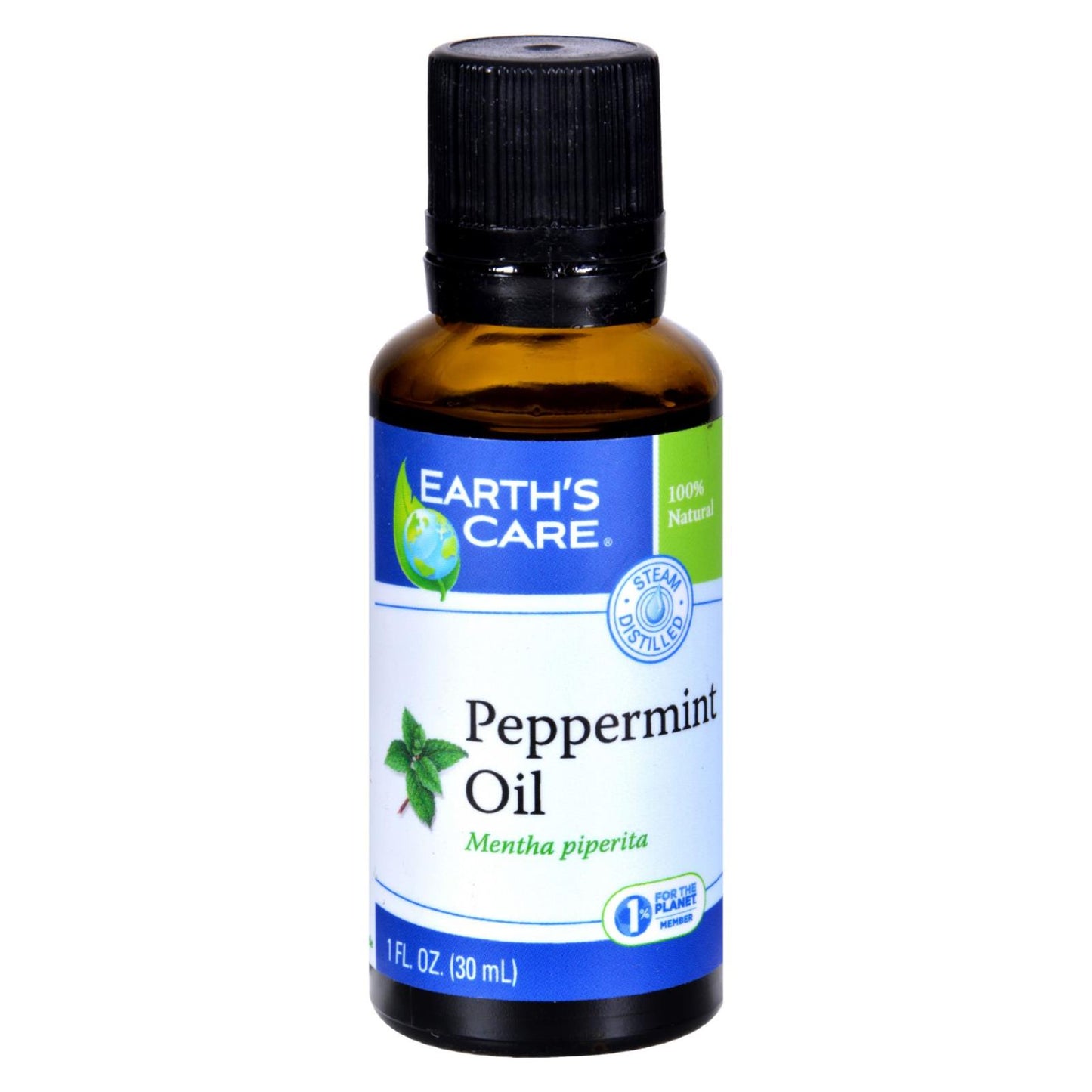 Earth's Care Essential Oil - 100 Percent Pure - Natr - Peppermint - 1 Fl Oz