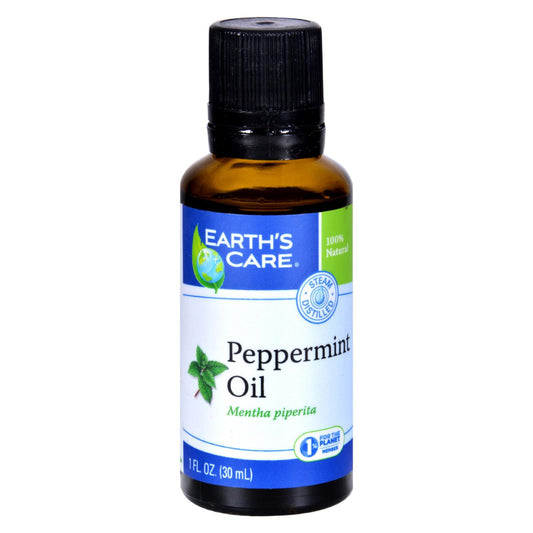 Earth's Care Essential Oil - 100 Percent Pure - Natr - Peppermint - 1 Fl Oz