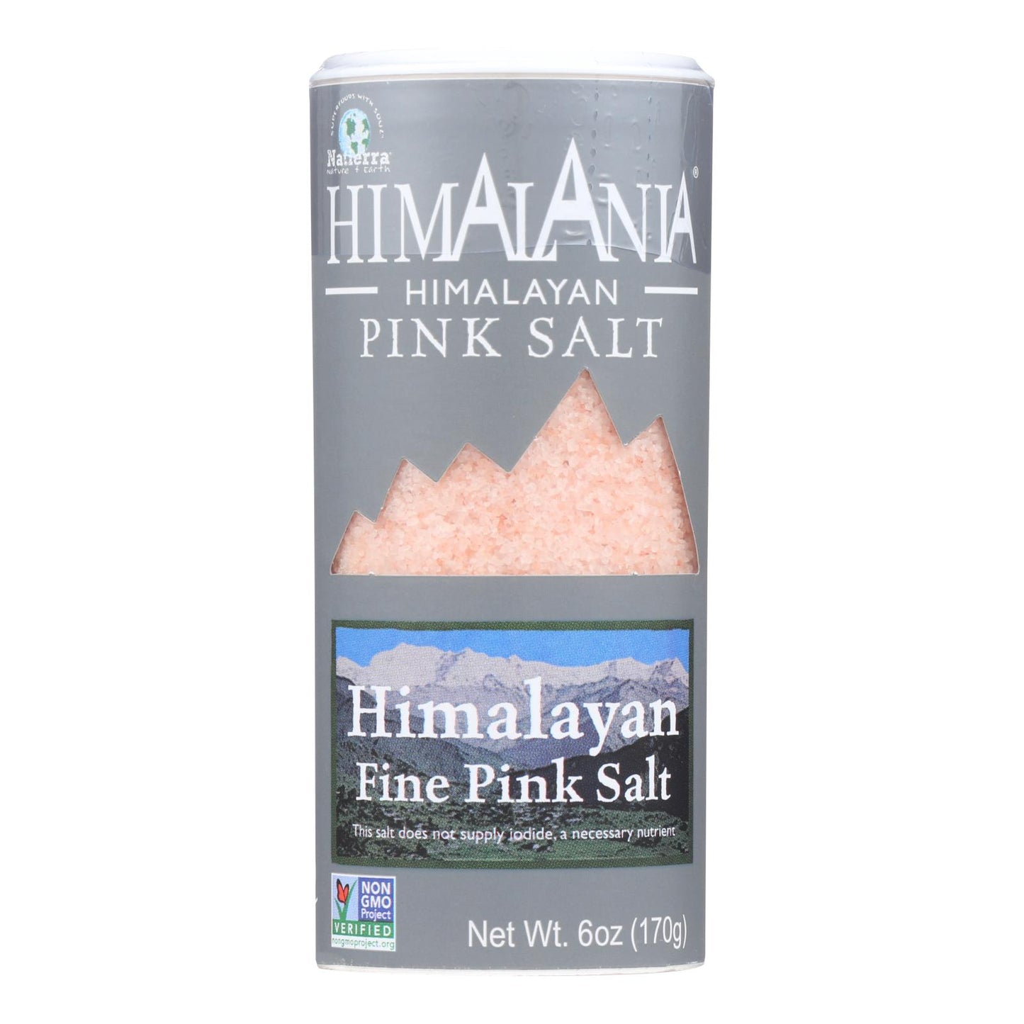 Himalania Fine Grain Himalayan Pink Salt Shaker - Case Of 6 - 6 Oz.