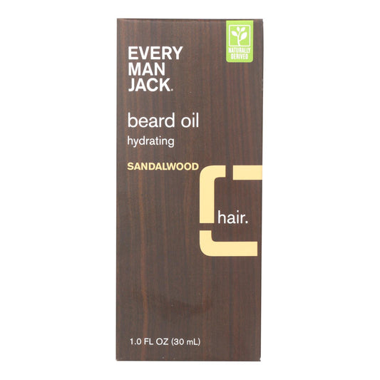 Every Man Jack Beard Oil - Sandalwood - 1 Oz.